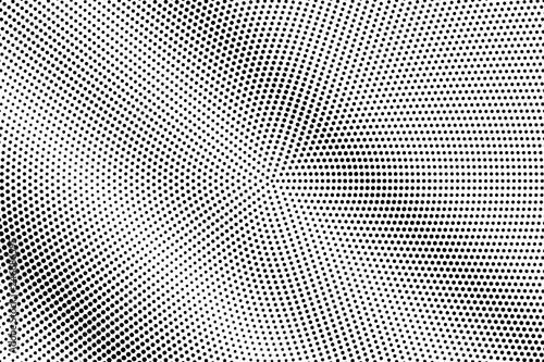Black on white centered halftone texture. Subtle dotwork gradient. Dotted vector background.