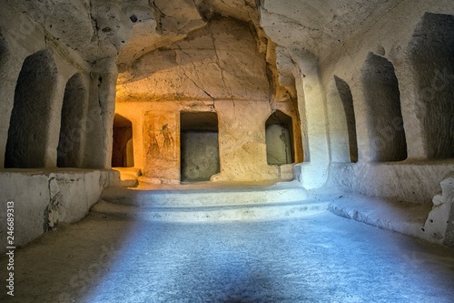 Burial Cave At Beit Guvrin Maresha national park background photo