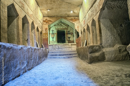 Burial Cave At Beit Guvrin Maresha national park background photo