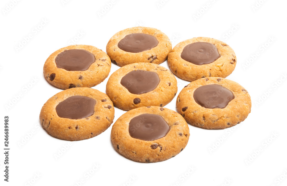 cookies with chocolate isolated cookies with chocolate isolated