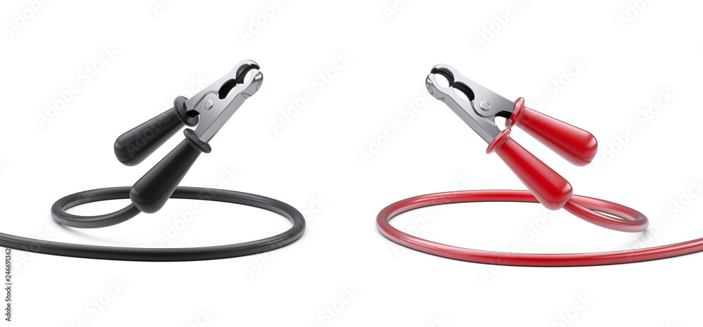 Jumper cables red and black deals