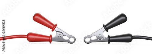 Jumper cable. Power supply wire.