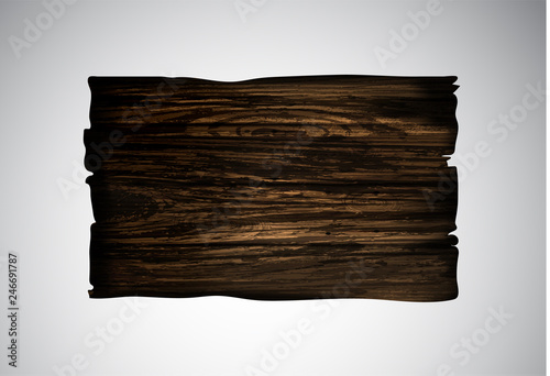 Wooden signboard, plaqu