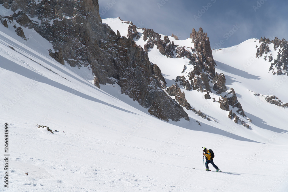 Back country skiing Back country skiing