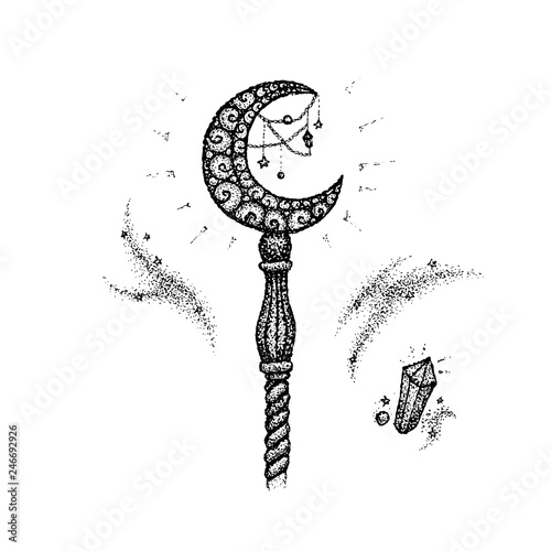Dotwork Magic Stick