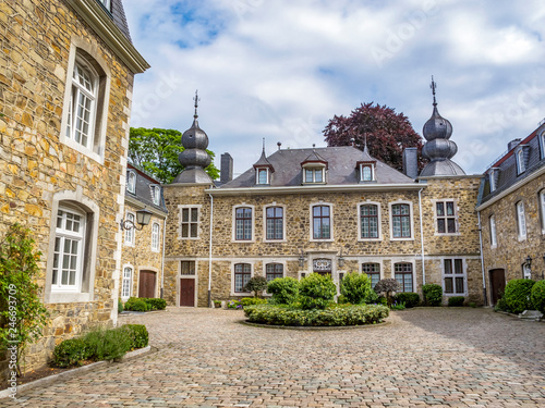 Photography Copper yard Gruenenthal in Upper Stolberg, Rhineland, Germany against a beautifu