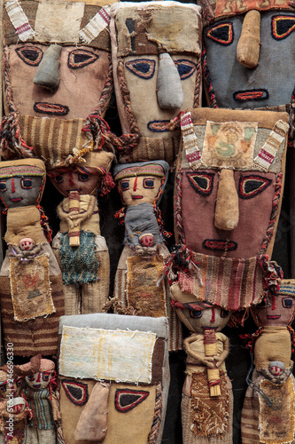 Peruvian burial dolls and Chancay grave goods photo