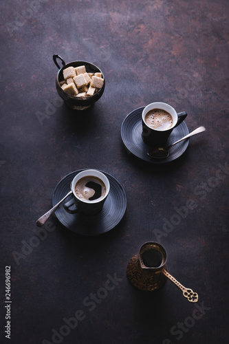 Turkish coffee set photo