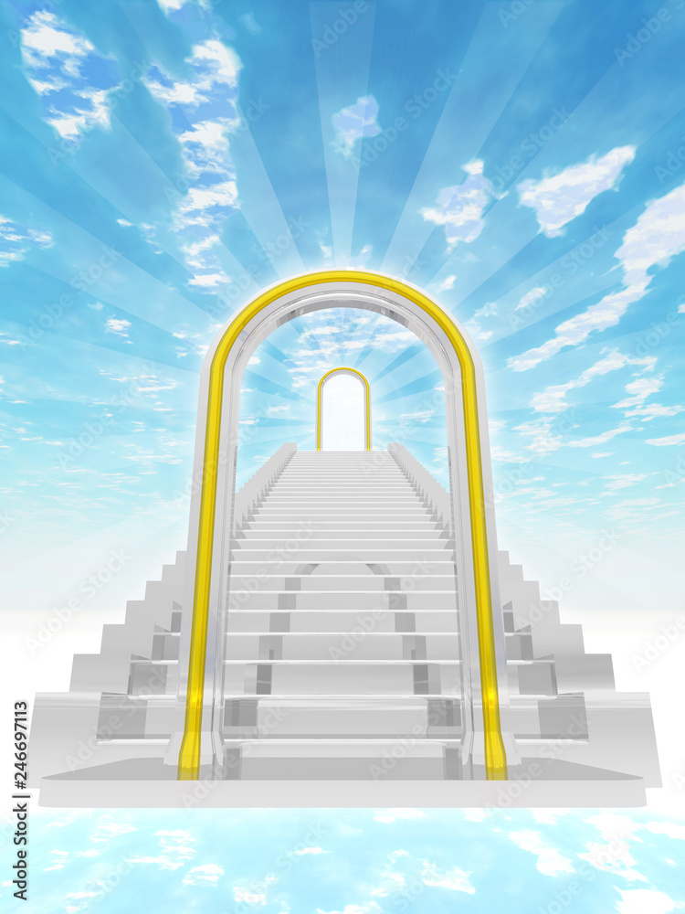 Heaven Background Stairs To  PSD Free Download - Pikbest