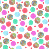 seamless pattern Colorful Spots painted color pensils