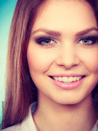 Portrait of beauty amazing young woman.