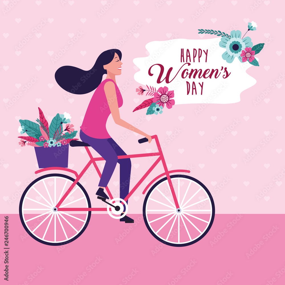 Happy women day card