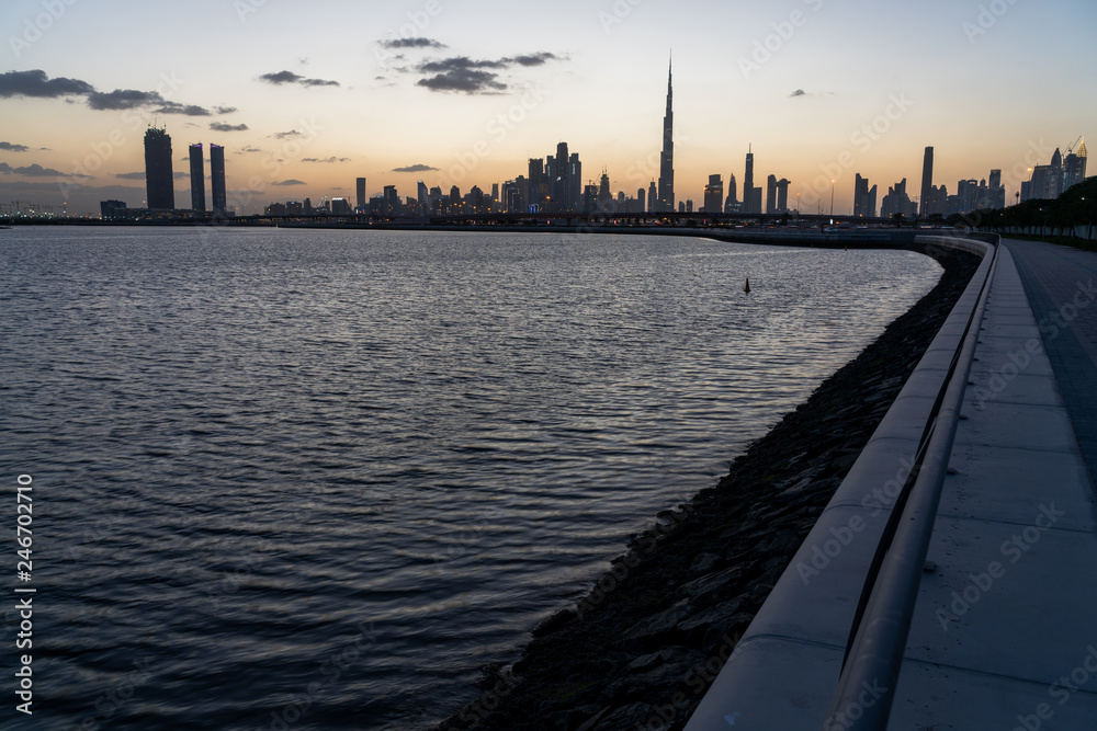 Fototapeta premium Dubai skyline city view, United arabic emirates