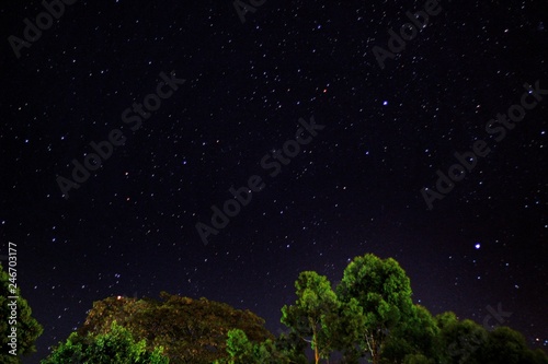 Night sky with stars