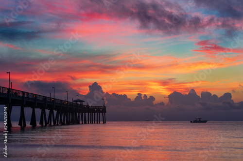 sunset on the beach