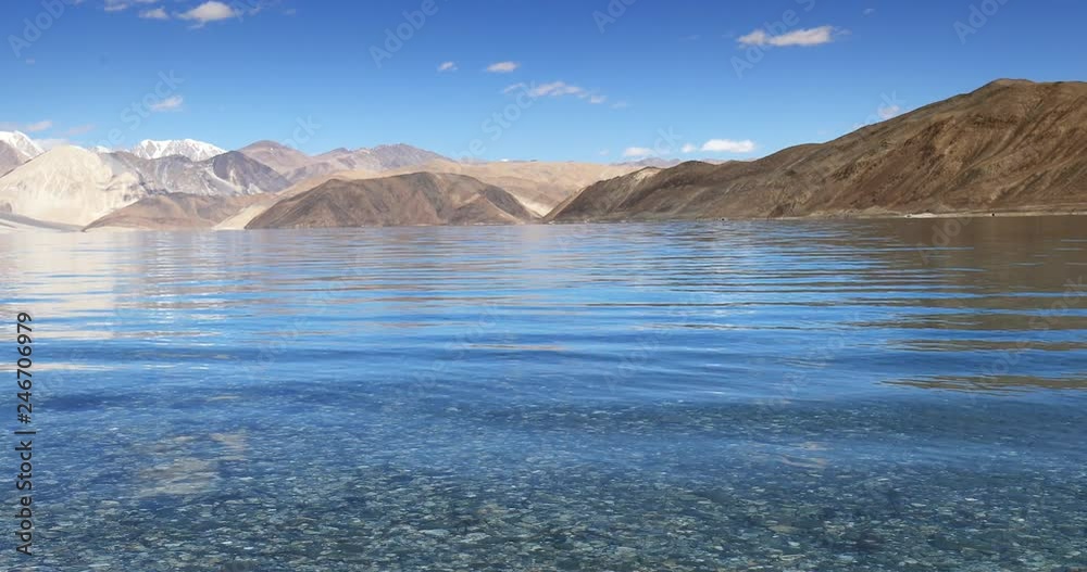 Mountain lake beautiful nature landscape. Pangong Tso in Ladakh India Mountain lake beautiful nature landscape. Pangong Tso in Ladakh India