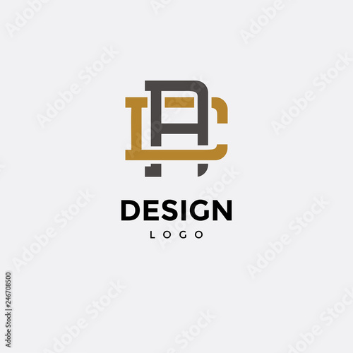 Vector logo design, icon initials a c