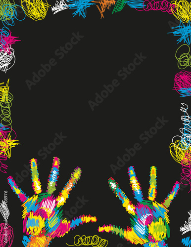 Kolorowe dłonie