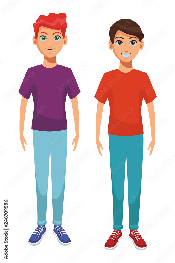 young men body cartoon young men body cartoon