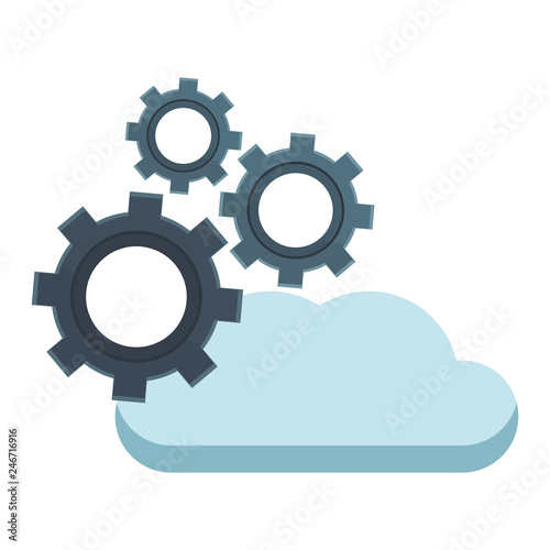 cloud with gears