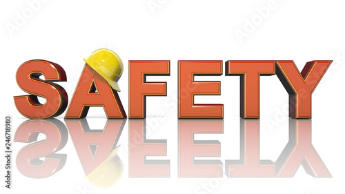 Work safety title health and safety (WHS (HSE) (OSH) welfare in the workplace  photo