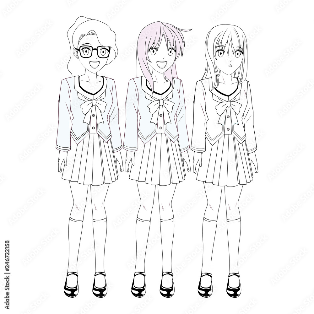 anime manga girls anime manga girls