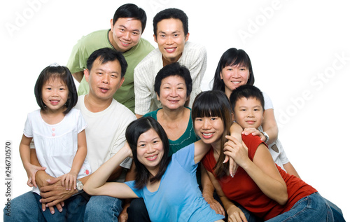 Big Asian family