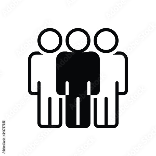 Black solid icon for accompaniment