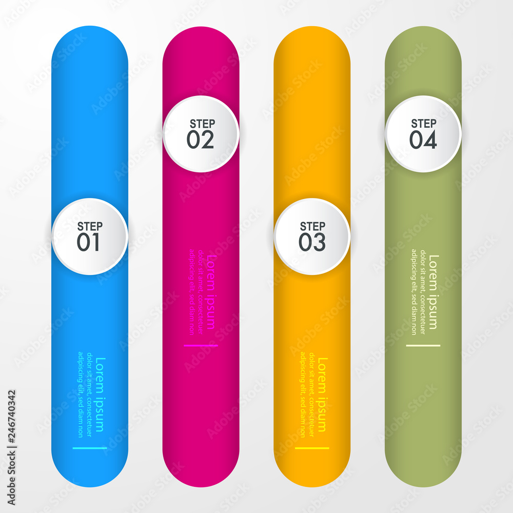 Business Infographics, strategy, timeline, design template illustration