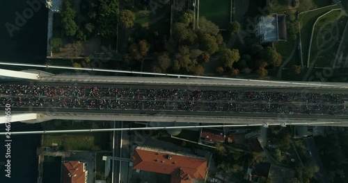 Istanbul Bosphorus Bridge Eurasia Marathon Aerial View 1 photo
