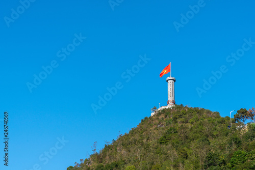 Lung Cu flag tower, the northernmost pole of Vietnam in Ha Giang