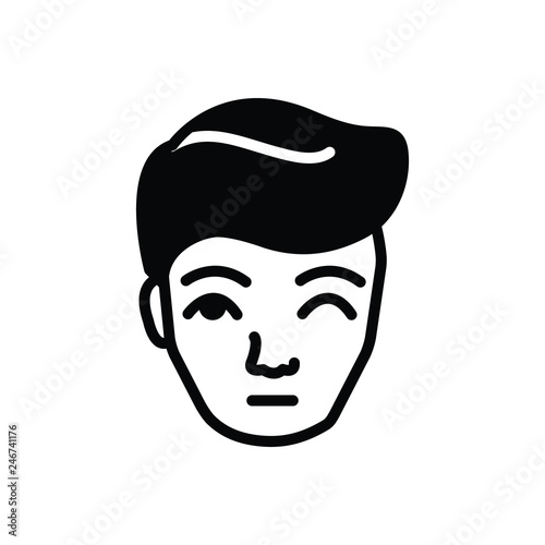 Black solid icon for anomaly 