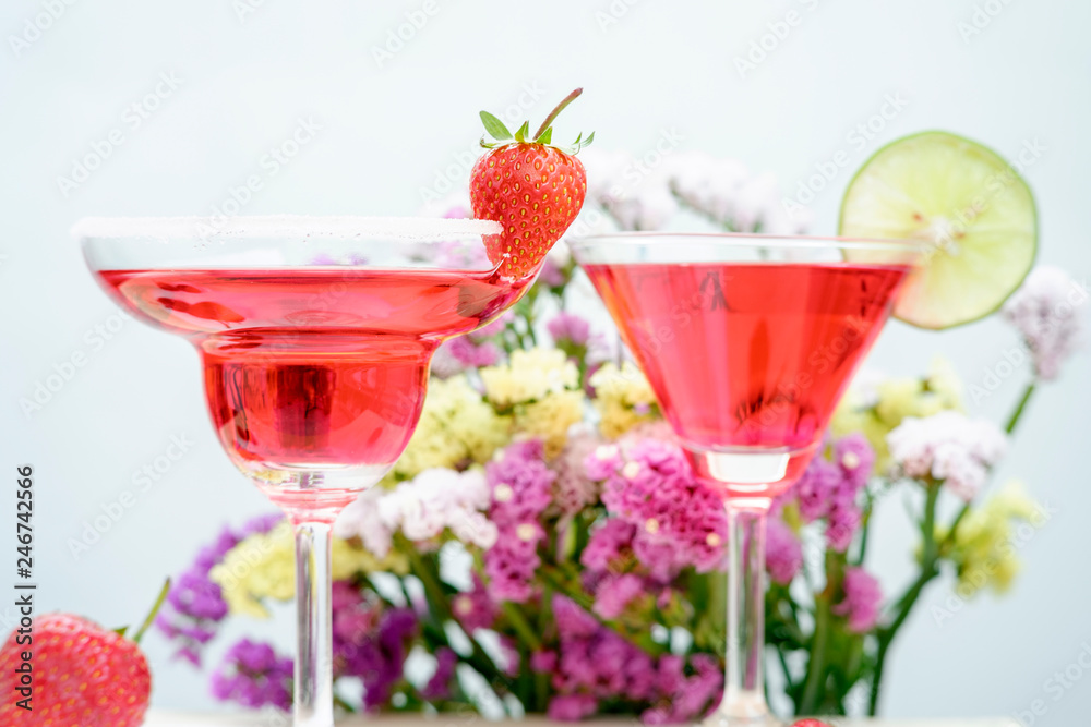 margarita cocktail on white background margarita cocktail on white background