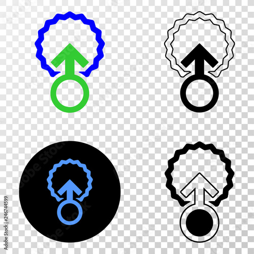 Insemination EPS vector icon with contour, black and colored versions. Illustration style is flat iconic symbol on chess transparent background.