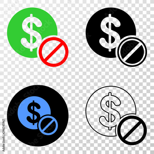 Priceless EPS vector pictogram with contour, black and colored versions. Illustration style is flat iconic symbol on chess transparent background. photo
