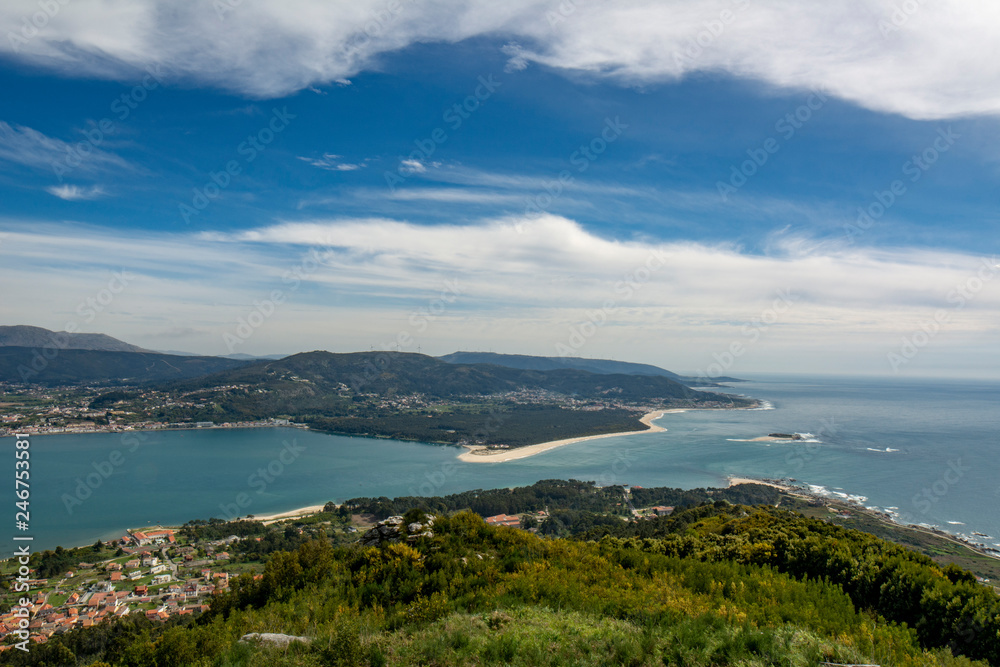 view from monte de Santa Tecla in Galicia, Spain