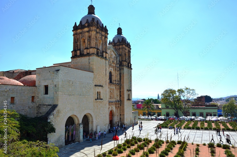 Sunny And Beautiful Day In Downtown Oaxaca, Mexico