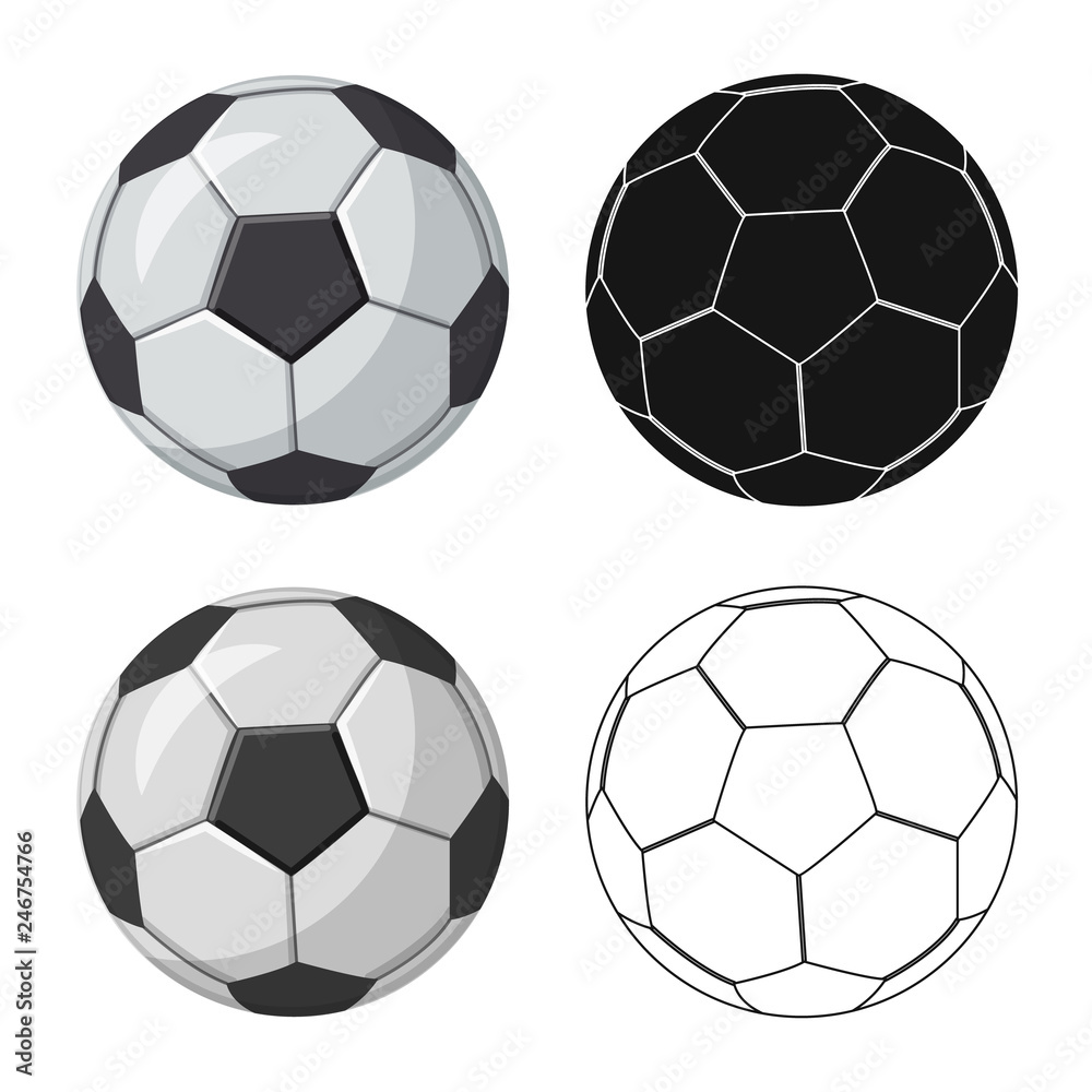 Vector illustration of soccer and gear symbol. Collection of soccer and tournament stock symbol for web. Vector illustration of soccer and gear symbol. Collection of soccer and tournament stock symbol for web.