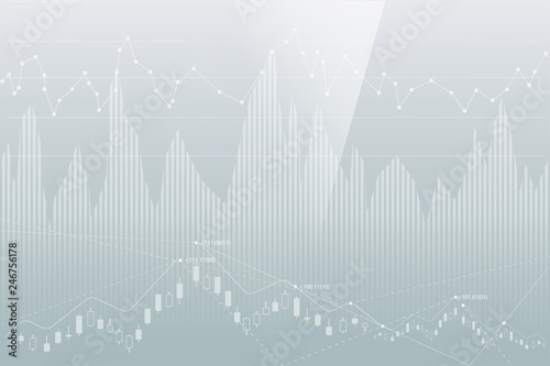 vector of forex trading graph abstract background,business and financial concept