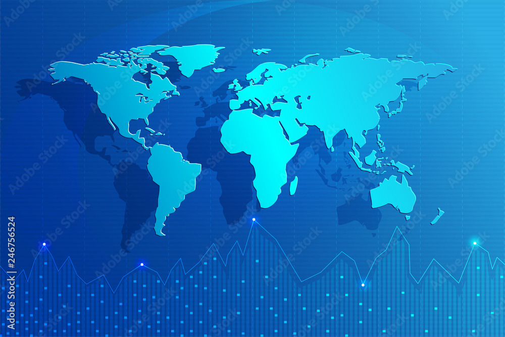 world map and infomation graphic, Vector world map and infomation graphic, Vector