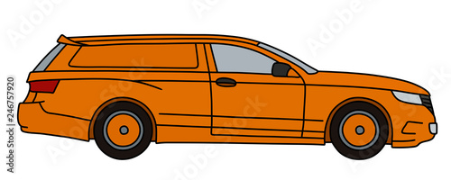 The orange delivery car, not a real model