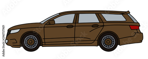 The brown station wagon, not a real model