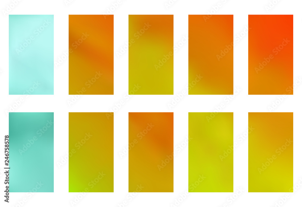 Fototapeta premium Soft color background. Modern screen vector design for mobile app. Soft color gradients.