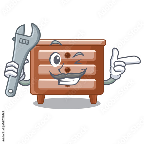 Mechanic shape of bedside table shape funny
