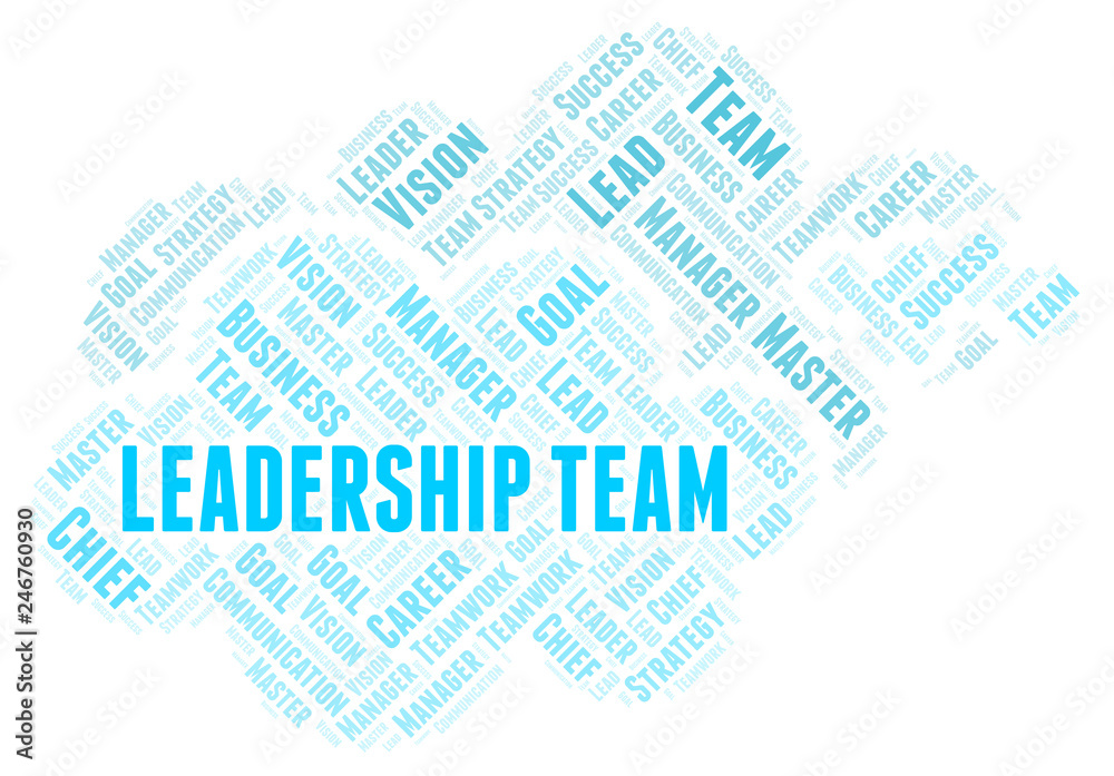 Obraz premium Leadership Team word cloud.