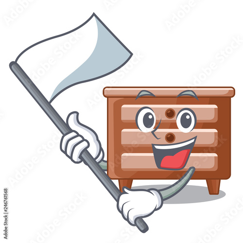 With flag shape of bedside table shape funny