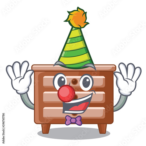 Clown shape of bedside table shape funny