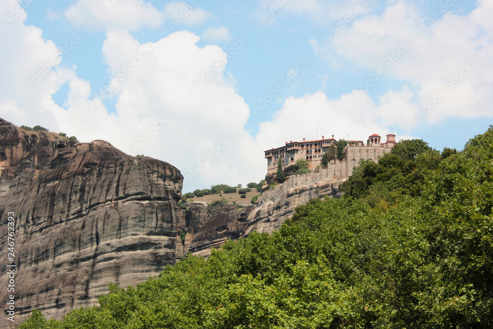 Monastery of Varlaam in Meteora rock formation Kalambaka Greece