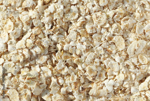 Oatmeal. Cereals. Close-up.