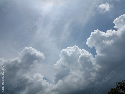 blue sky with clouds